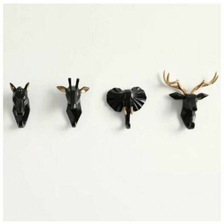 Söta djurformade klädkrokar, krokar, dekorativa klädkrokar, klädkrokar utan spik, väggkrokar utan hål, degnyckelkrok