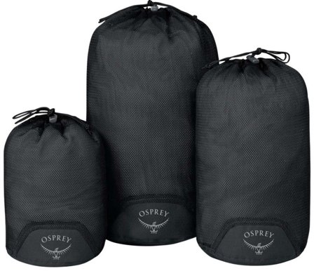 Osprey Daylite Mesh Stuff Sacks Black - Muut Tarvikkeet