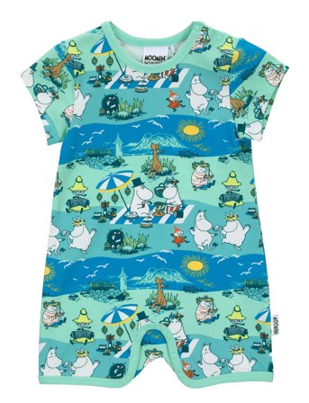 Stranddag Playsuit Bodies Short-sleeved Blue MUMIN