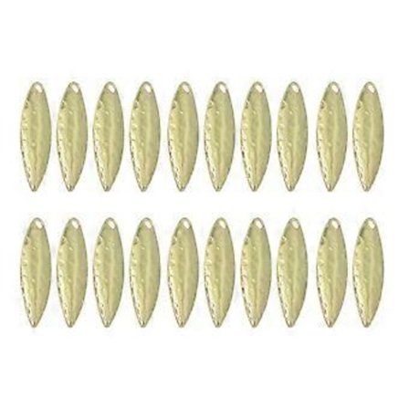 Fiskeskedar Spinner - Spinner Fiskespinnare Skedar för Betestillverkning Fiskeredskap DIY Fisketillbehör 20 ST (GoldA) Guld