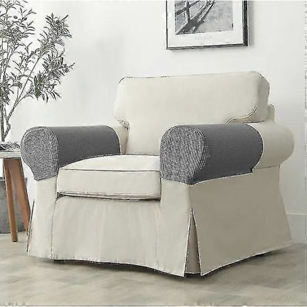 2 stk. Stretch Armlene Trekk Spandex Jacquard Arm Trekk Myk Og Elastisk Beskyttelse For Stoler Sofa Lenestol Slipcovers Recliner Sofa [DB]
