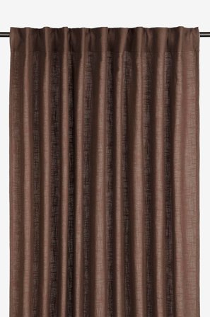 Svanefors - Gardin Harper 2P - Brun - Gardinfag med rynkebånd - 140X280 - Fra Homeroom