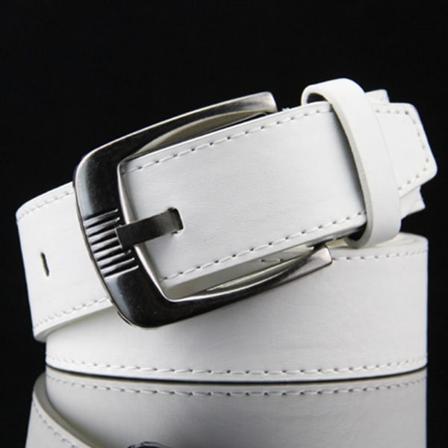 Nahkainen vyön solki vyötärönauha VALKOINEN white