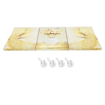 Malerier Blekkstråle Dekorativ Gylden Gul Påfugl Hjemmedekorasjon Veggkunstverk Bilder