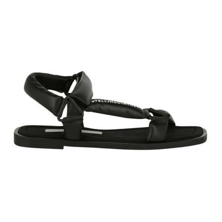 Stella McCartney, Hemera Logo Sandals Zwart, Dames, Maat:36 EU