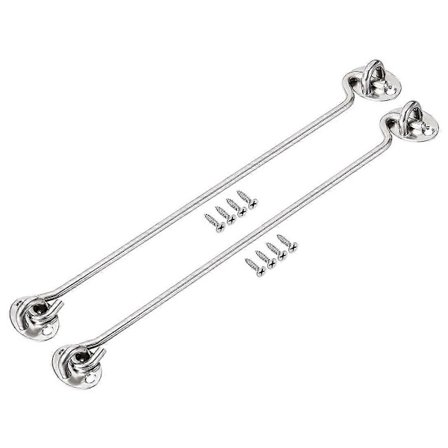 12" Kabinhake Ögla Lås Grind Dörr Vridbar Fönsterhake Rostfritt Stål med (FMY)