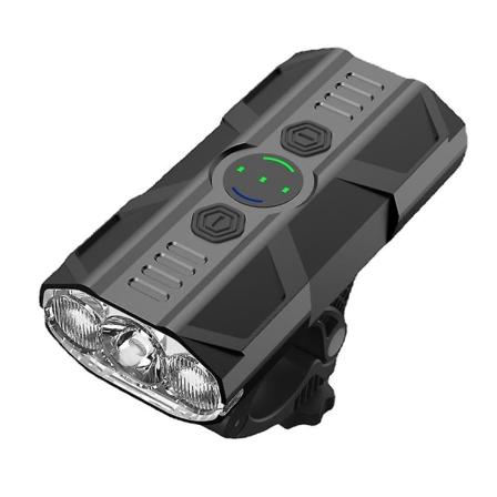 6000mah sykkellys 3 led 1200lm sykkelfrontlys USB oppladbar sykkellykt - Perfet