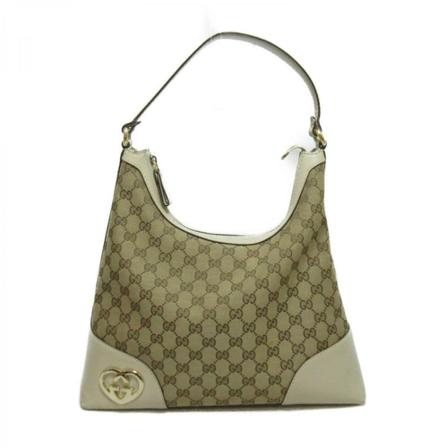 Gucci Vintage, Pre-owned Shoulder Bags Beige, Dames, Maat:ONE Size,Canvas