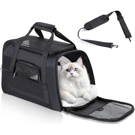 [COQQ] Kissanhäkki, kissan kantolaukku, lemmikkihäkki, kissankantolaite, kissanhäkki pienille kissoille ja koirille, pennuille enintään 6 kg, 