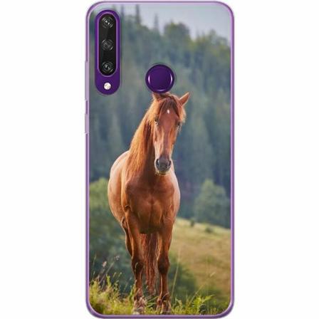 Huawei Y6p Genomskinligt Skal Hästar