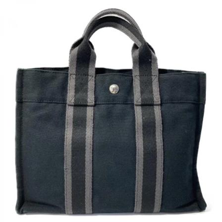 Hermès Vintage Pre-owned Canvas hndtasker Sort, Dame Vintage Tasker, Størrelse: ONE Size