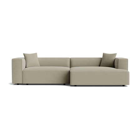 Miami chaiselong sofa, højrevendt - Hyper Mørk Beige - Komfortabel Sofa med Chaiselong - 304x131x68cm - Perfekt til afslapning