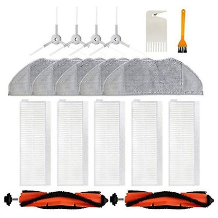 Passar Xiaomi G1 Sweeper Robot Tillbehörssats Huvudvalsborste Sidoborste Filter Mopp Tillbehör