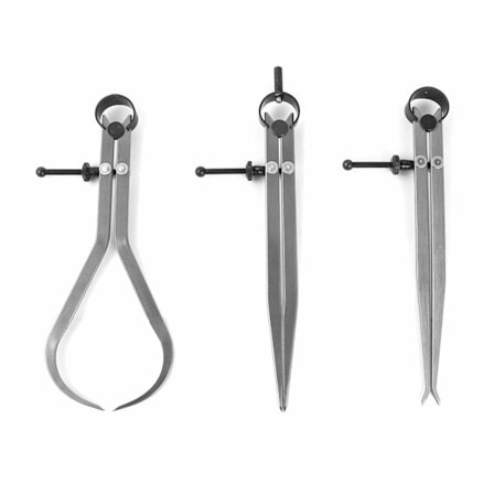 3 st 250 mm fjädermått för mätning