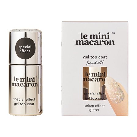Le mini macaron Silver Glitter Gel Top Coat 8,5 ml, Makeup, Gelénegle, Gel Neglelak