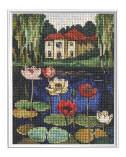 Broderipakke Bilde Huset ved dammen - RTO