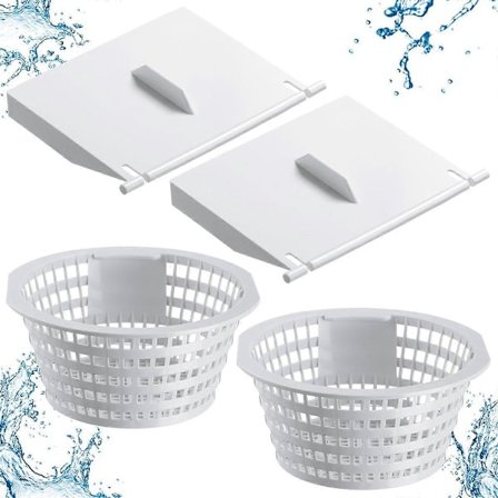 8926 Skimmer Ersättningsklaff och 8928 Pool Skimmer Korg kompatibilitet med ovan mark och i mark.pa