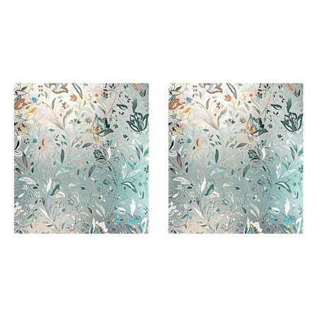 2x 3D Regnbuevinduesfilm Farvet glas Vinyl Statisk Ikke-klæbende Film Uigennemsigtig Beskyttende Ti—max