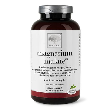 New Nordic Magnesium Malate 90 tabl., Helse & Madvarer, Mineraler, Magnesium