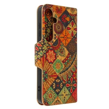 Taske til Samsung Galaxy S24 - AVIZAR - Flip Wallet Support Bohemian Design Multicolor