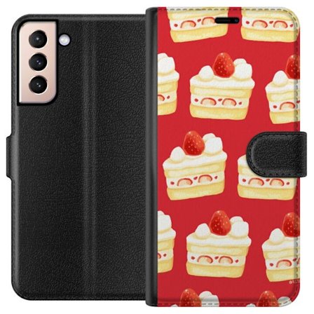 Plånboksfodral till Samsung Galaxy S21 med Tårta