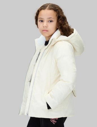 Calvin Klein Classic Belted Jacket - Cream - 152