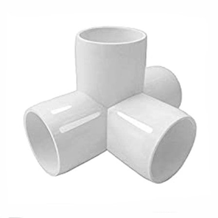 10 stk. 4-vejs PVC-fittings 1'' rørforbindelse Hjørnealbue