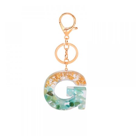 Dam nyckelring med stor bokstav, bokstavsnyckelring G