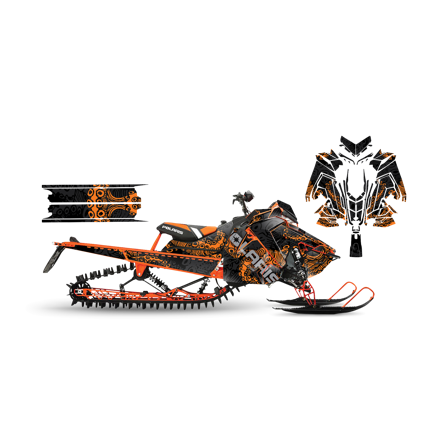 Tarrasarja SweTown Octo Oranssi - Polaris Axys 800 SKS 146 2018-2020