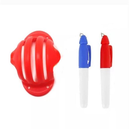 Golfpallon kolminkertaisen linjan merkintämalli Erc Chrome Soft Odyssey + 2 korkealaatuista kynää