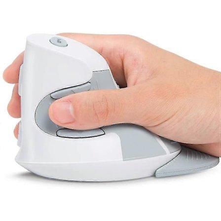 För Vertikal Mus - Trådlös Ergonomisk Mus med 3 Justerbara DPI (800-1200-1600), 6 Knappar, Avtagbar, Ergonomisk Mus