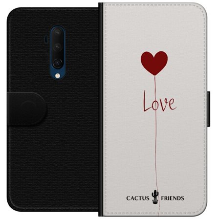 Yhteensopiva Lompakkokotelo OnePlus OnePlus 7T Pro Cactus and Friends - Love Balloon Minimal