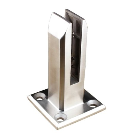 304 rostfritt stål perforeringsfri glasklämma simbassäng de