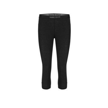 Super.natural Women's Base 3/4 Tight 175 Women base layer trousers Black XS
