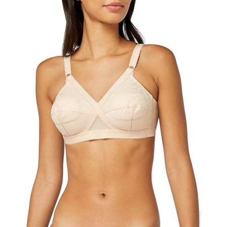 Snyggt Bh - PLAYTEX - Korsat Cuppar - Utan Stöd - Blommönstrad Spets - Optimal Komfort