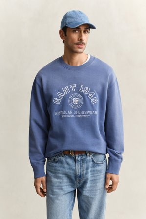 GANT Herren Sweatshirt mit Sprühgrafik (4XL) Blau
