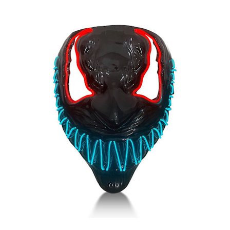 Venom Cosplay Led Light Up Mask Halloween Carnival Masquerade Party Fancy Dress Up Kostymrekvisita