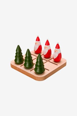 Wikholm Form - Brädspel Tre I Rad - Brun - Julpynt - Från Homeroom