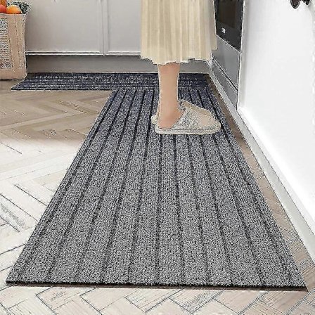 Lang Gulvmåtte til Køkken Vaskbart Tæppe Skridsikkert Indgangsparti