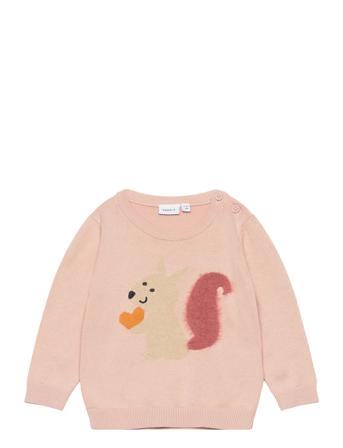 Nbfnelina Ls Knit Tops Sweat-shirts & Hoodies Sweat-shirts Pink Name It