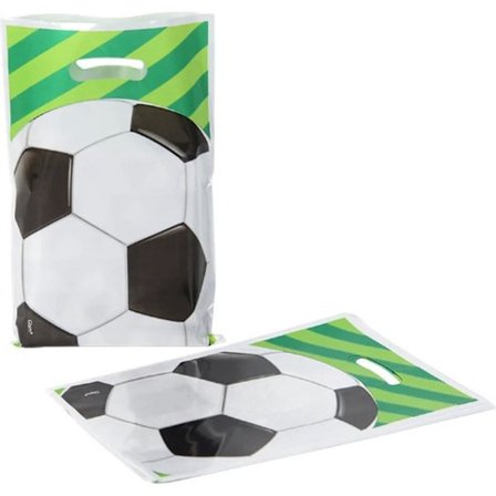 Go Go Gadget - Fotbollskalas Påsar - Godis & Kalaspresentpåsar - Barnkalas - Godispåsar - 1 set med 10 stycken