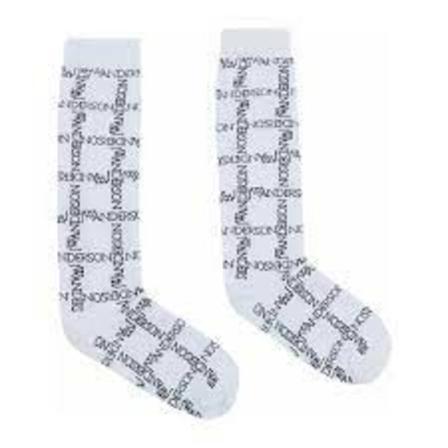 JW Anderson Socks Hvid, Herre Strømper, Størrelse: M