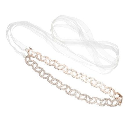 Häävyö Lehdet Upottuneilla Strassilla Leikattu Vyötäröketju Naisten Vyö Hääpuku Korut (Ruusukulta)