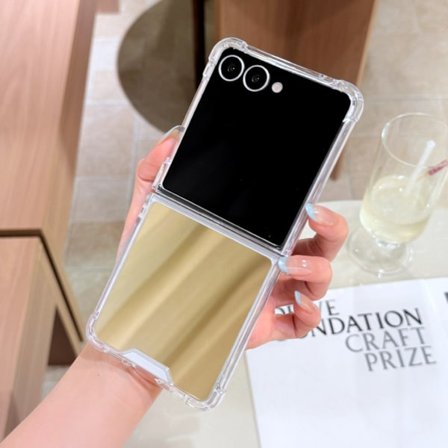 Samsung Z Flip 5 telefondeksel, speilbeskyttelsesdeksel (Gull)
