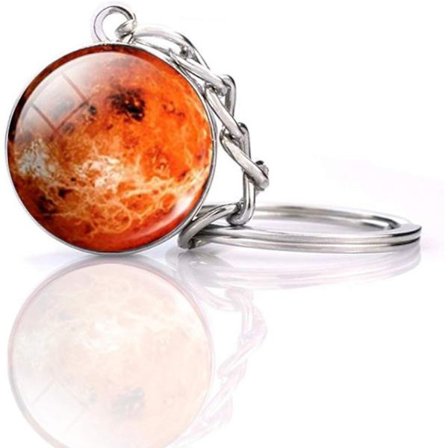 Sol System Planet Nyckelring Tillbehör Hänge Självlysande [YD]