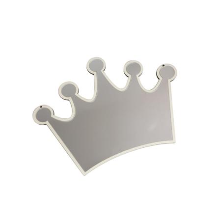 1/2 nordisk akryl dekorativ vägg Vintage snidad hängspegel Crown 1Set