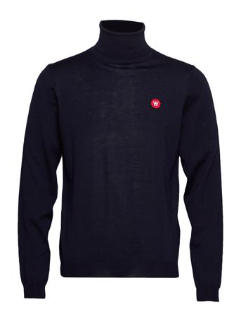 Luc Turtleneck Knitwear Turtlenecks Blå Wood Wood
