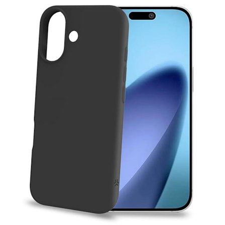 Celly Mobilskal till iPhone 17 Cromo Soft Rubber - Svart