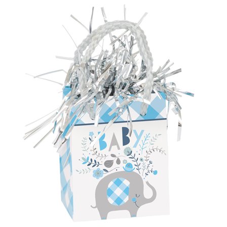 Babyshower Ilmapallopaino Norsu Sininen