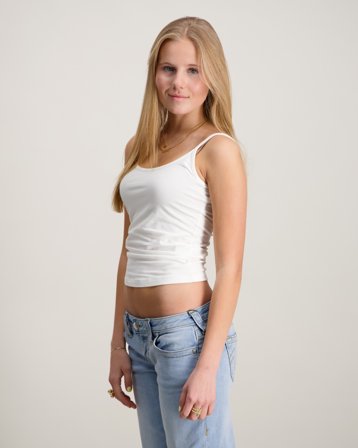 RYVLS Ava Strap Top Cremefärgad Topit / Puserot Tytöt - Kids Brand Store